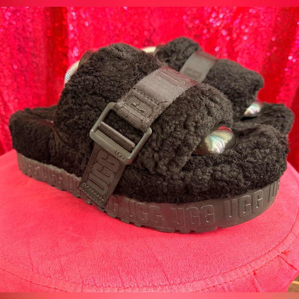 UGG Black Slippers - Picture 3 of 6